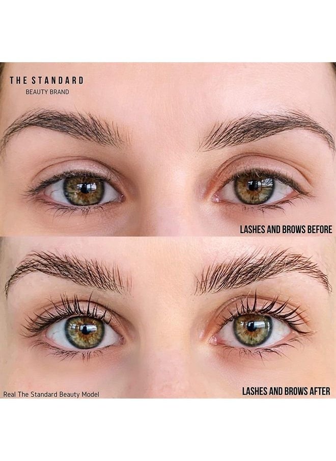 The Standard Beauty Brand - The Standard Beauty Co. Deluxe Brow Lamination & Lash Lift Kit | 2-in-1 Combo Kit | Easy At-Home DIY Perming Kit for Feathered Brows & Fanned Lashes | Instantly Fuller Eyebrows | Curled Eyelashes - Image 1