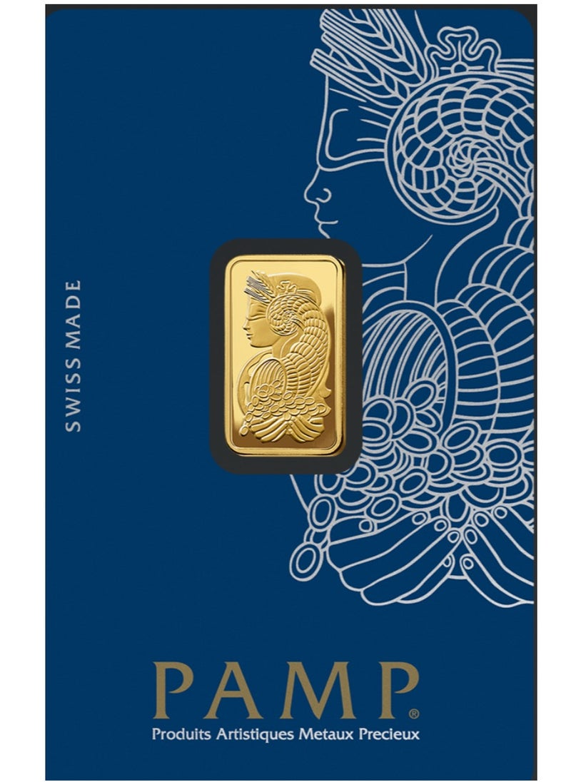 PAMP PAMP 5g Gold Bar 24K 999.9 - Original Swiss Gold Bullion | Buy Fine Gold Bar for Investment | 24K Gold Bar | Ideal for Collectors by SAFE HAVEN LLC  - Image 1