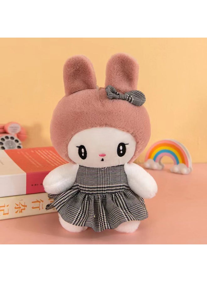 Catch Doll Machine Cute Eight-inch Plush Toy Small Doll Wedding Throw Doll Companion Gift Logo-Specifications:beautiful Rabbit Skirt  - Image 1