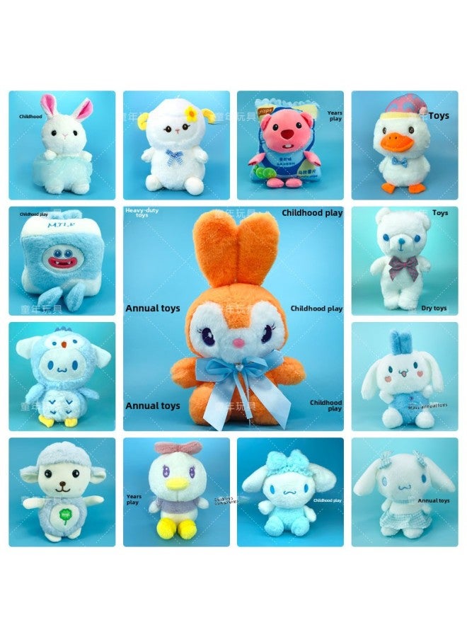Catch Doll Machine Cute Eight-inch Plush Toy Small Doll Wedding Throw Doll Companion Gift Logo-Specifications:beautiful Rabbit Skirt  - Image 4