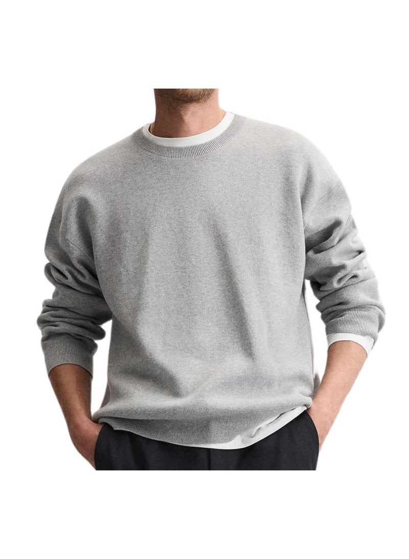 PRINTSHOP4ME Sweatshirt For Men-Warm Fleece Round Neck Sweatshirt,Long Sleeve-Perfect For Winter,Stylish And Comfortable,Ideal For Daily Wear,Sports,Workouts - Image 1