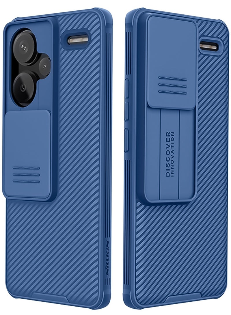 Xiaomi Redmi Note 13 Pro Plus Shockproof Airbag Bumper Case with Camera Lens Protection Slide Cover Anti Fingerprint Slim Fit Mobile Phone Casing - Image 1