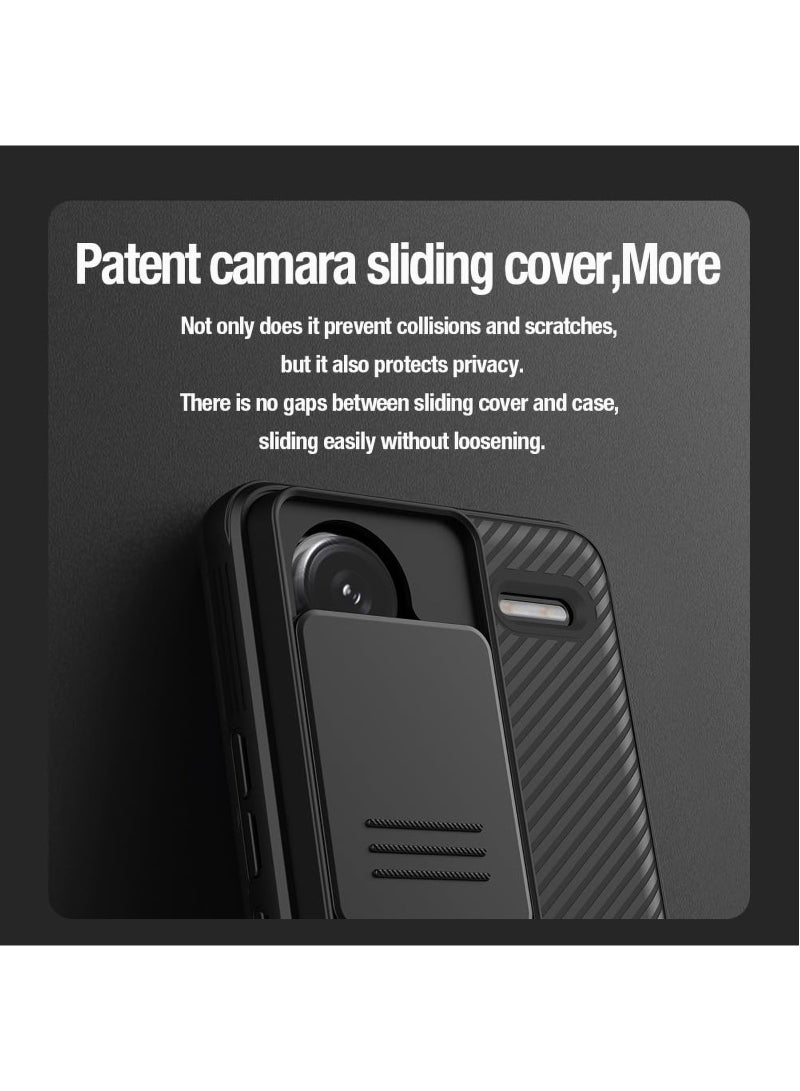 Xiaomi Redmi Note 13 Pro Plus Shockproof Airbag Bumper Case with Camera Lens Protection Slide Cover Anti Fingerprint Slim Fit Mobile Phone Casing - Image 2