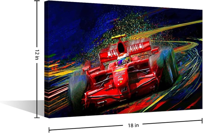 TISHIRON TUMOVO Formula Racing Poster Race Car Modern Wall Art - Image 2