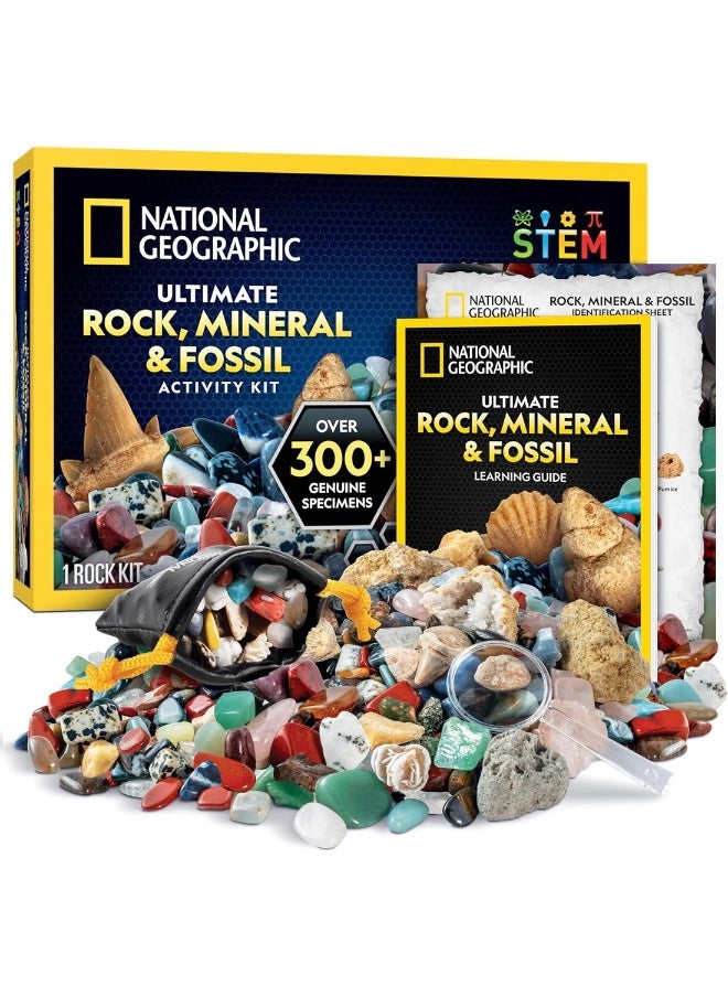 Rocks And Fossils Kit 300+ Piece Set Gift For Kids  - Image 1