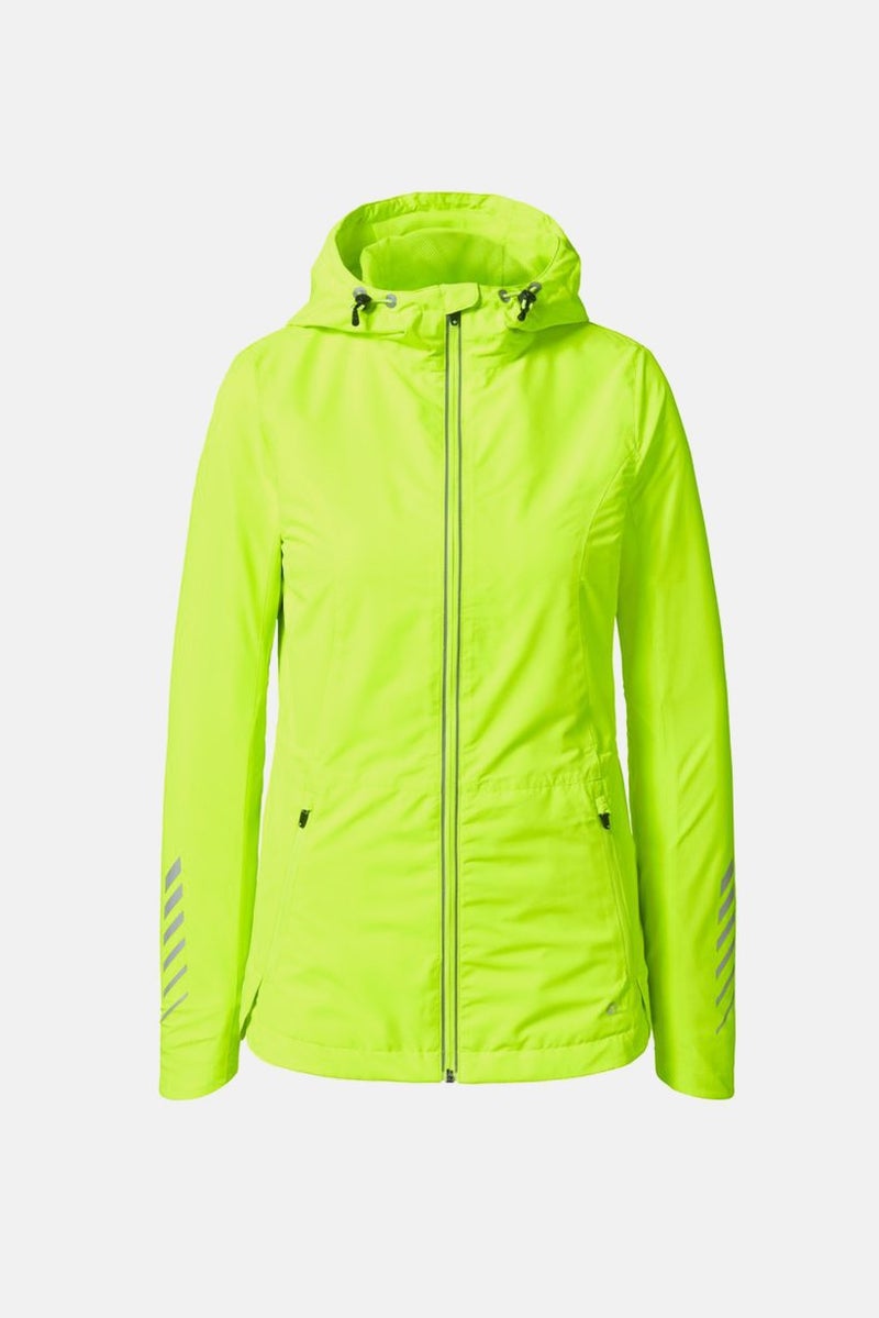 Tchibo Women Regular Fit Wind Protection Running Jacket, Lime - Image 3