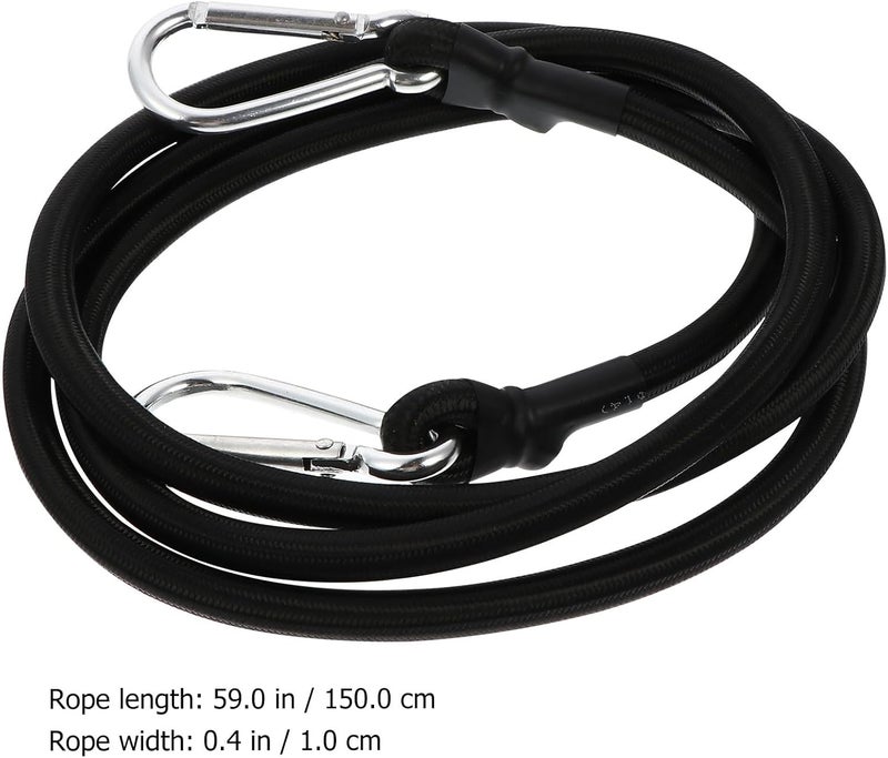 PRETYZOOM 2pcs Elastic Cargo Binding Straps 1.5m Luggage Tie Down Bands with High Elasticity for Cargo Fixing and Securing on Shelves Or Travel - Image 2