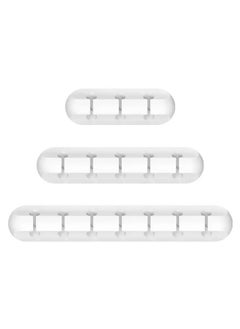 Gzar Gzar Cable Holder Clips 5 Pack Silicone Adhesive Cable Organizers for USB Charging Cords Mouse Wires and Desktop Management White  - Image 4