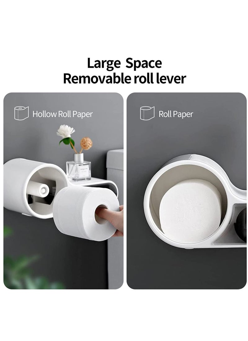 Multifunctional Toilet Paper Holder Wall Mount Roll Paper Holder Toilet Paper Holder with Shelf Storage Organizer for Toilet Bathroom Pantry Utility Room Laundry Tissue Box Cover Organizer - pzsku/ZEAF21A9D7FD5CE353166Z/45/_/1684475910/2b270dee-33e3-44fa-9815-cefca0fd1b32