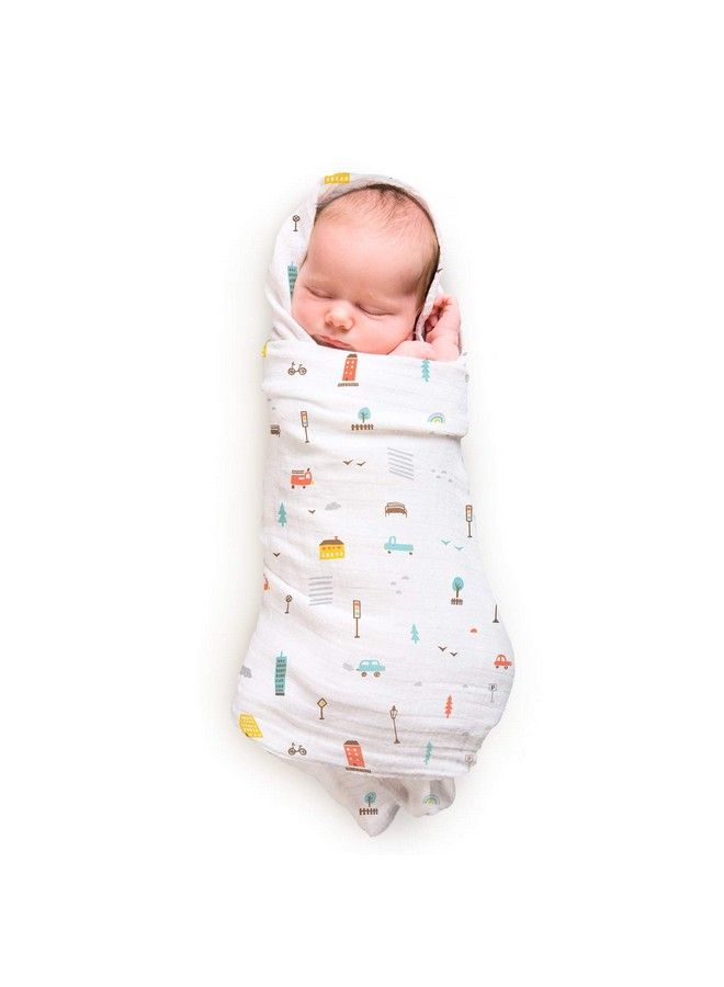 Rabitat Bamboo Swaddle Pamper Soft 47"X47" (Fox And Friends) - Image 1