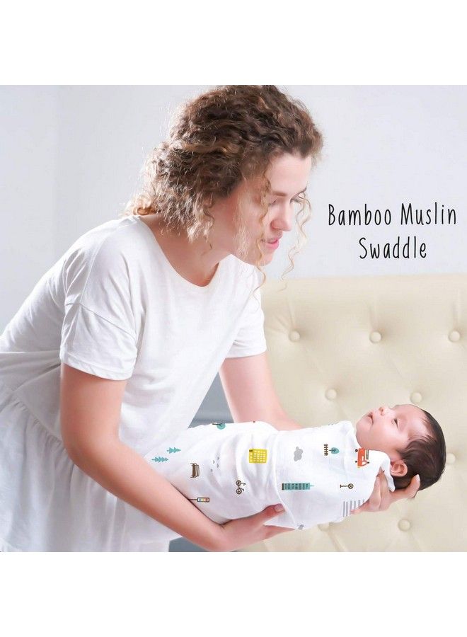 Rabitat Bamboo Swaddle Pamper Soft 47"X47" (Fox And Friends) - Image 4