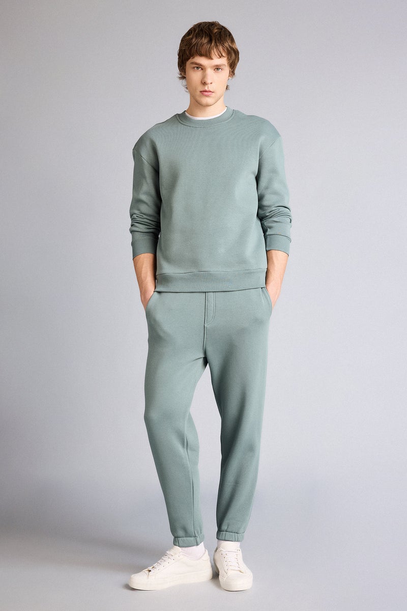 DeFacto Green Man Boxy Fit 2 Piece Thick Fabric Set Casual - Image 1