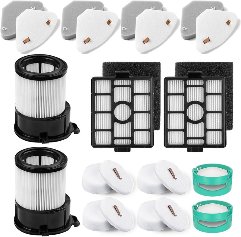FFsign Replacement for Shark IP3251, IP3251C, IP3252, IP3124 Vacuum, 2 Auto-empty Dock Hepa Filter, 4 Pre-motor Filter Assembly, 2 Handheld Vacuum Post-motor Filter, 4 Pre-moter Filter, 2 Odor Cartridge - Image 1