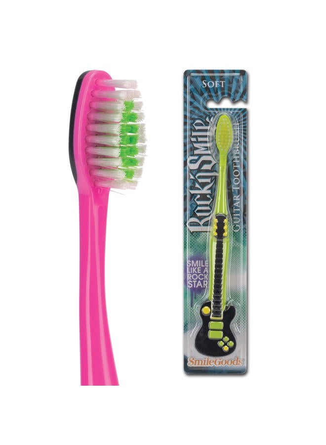 Practicon 7045266 SmileGoods Rock'n Smile Guitar Toothbrushes (Pack of 72) - Image 1