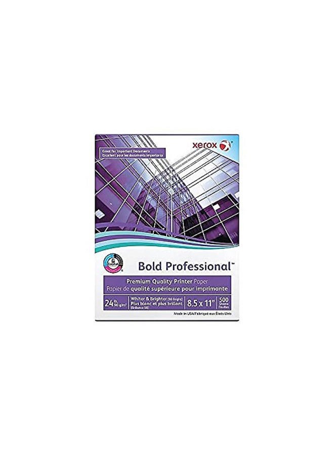 xerox Premium Laser Copy Paper, 98 Brightness, 24 lb, 8-1/2 x 11, White, 500 Sheets per Ream (3R13038) - Image 2