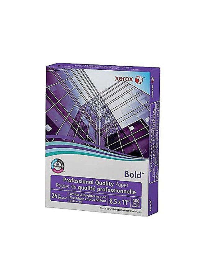 xerox Premium Laser Copy Paper, 98 Brightness, 24 lb, 8-1/2 x 11, White, 500 Sheets per Ream (3R13038) - Image 3