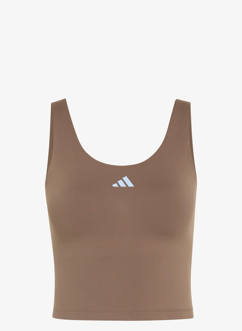Adidas 3 Stripes Studio All Me Light Support Tank Top