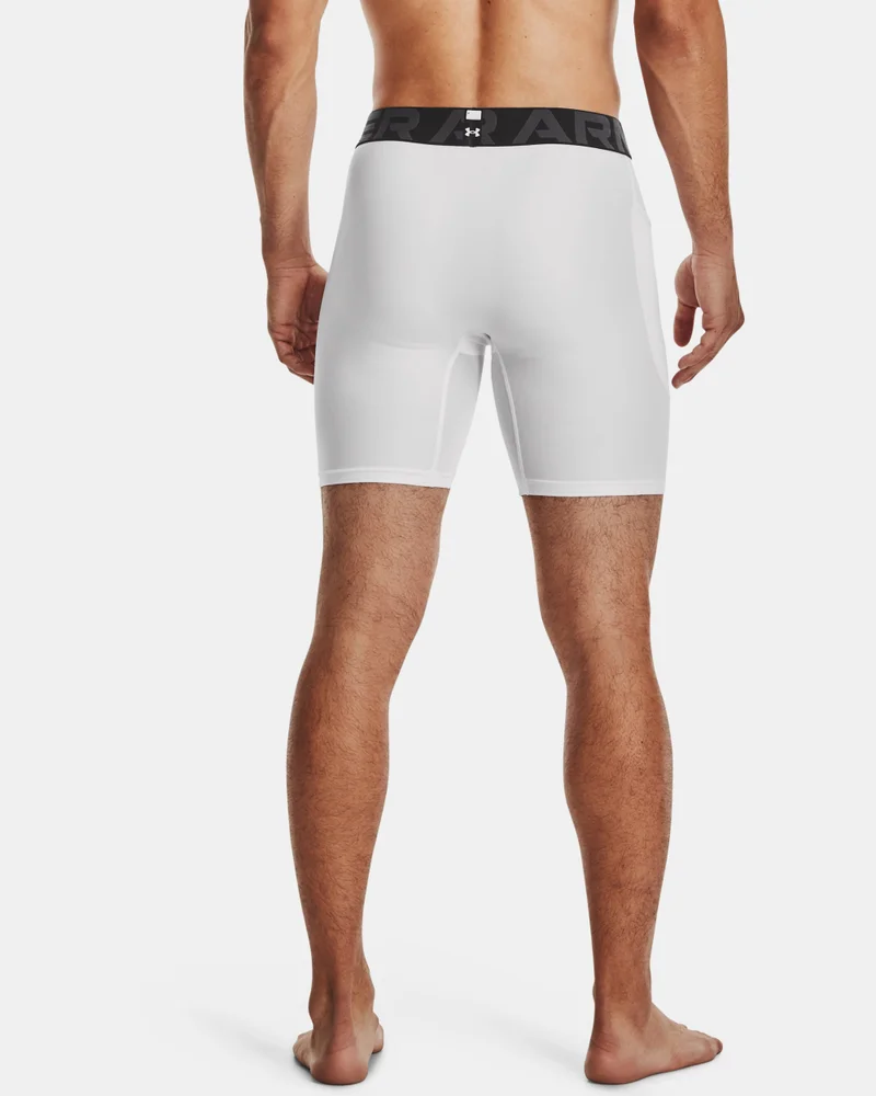 Under Armour White Men's HeatGear® Armour Compression Shorts for Men | Best Price UAE