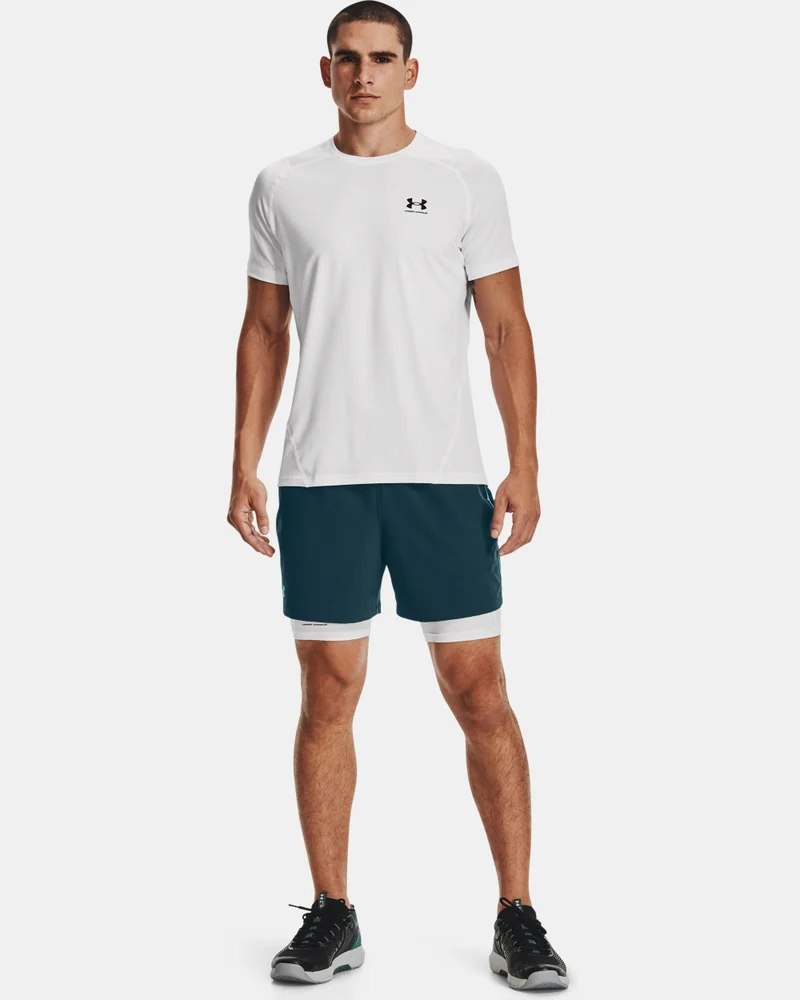 Under Armour White Men's HeatGear® Armour Compression Shorts for Men | Best Price UAE