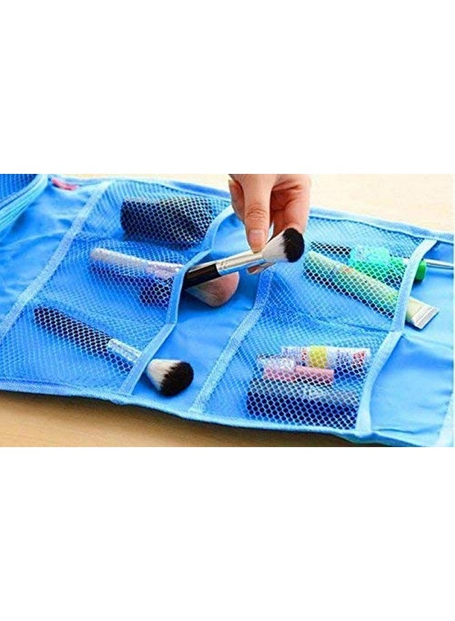 WISHBONE Bag COSMATIC Hanging Folding Hanging Travel Cosmetic Bag Makeup Organizer Case Pouch Toiletry Wall Hanging Dressing Kit Makeup Organizer - Image 5