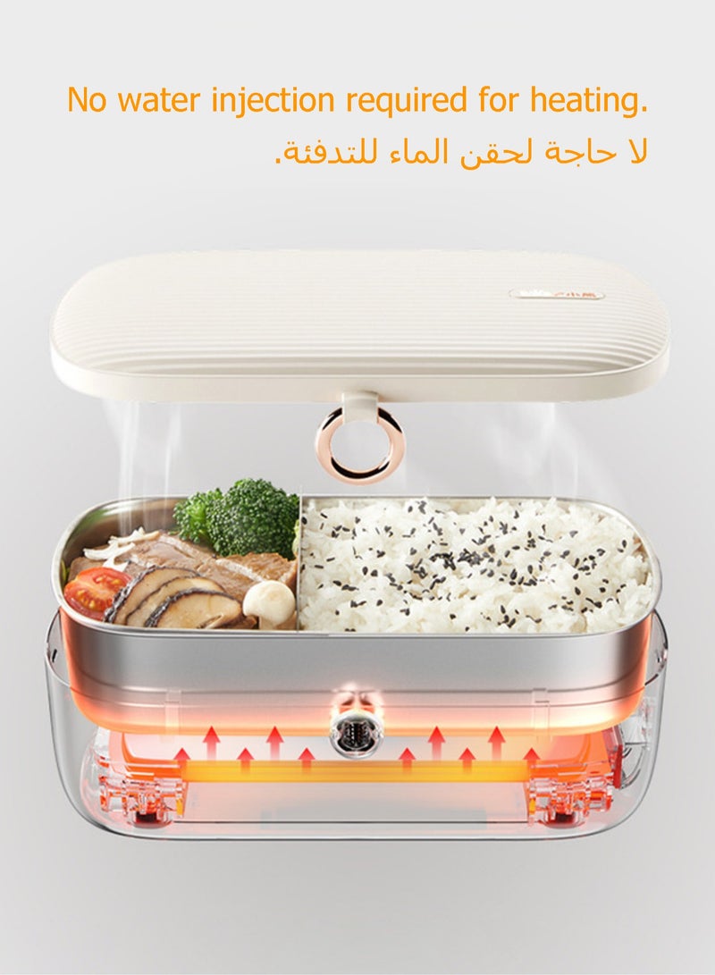 Bear 900ml Electric Lunch Box - 304 Stainless Steel Insulated Lunch Box - Keep Food Warm - Completely Sealed - Portable Microwave Oven for Work, School, Travel, Outdoor  - Image 2