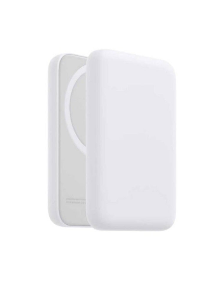 Generic - 5000 mAh Battery Pack Magsafe 5000mAh Wireless Portable Magnetic Power Bank White - Image 1