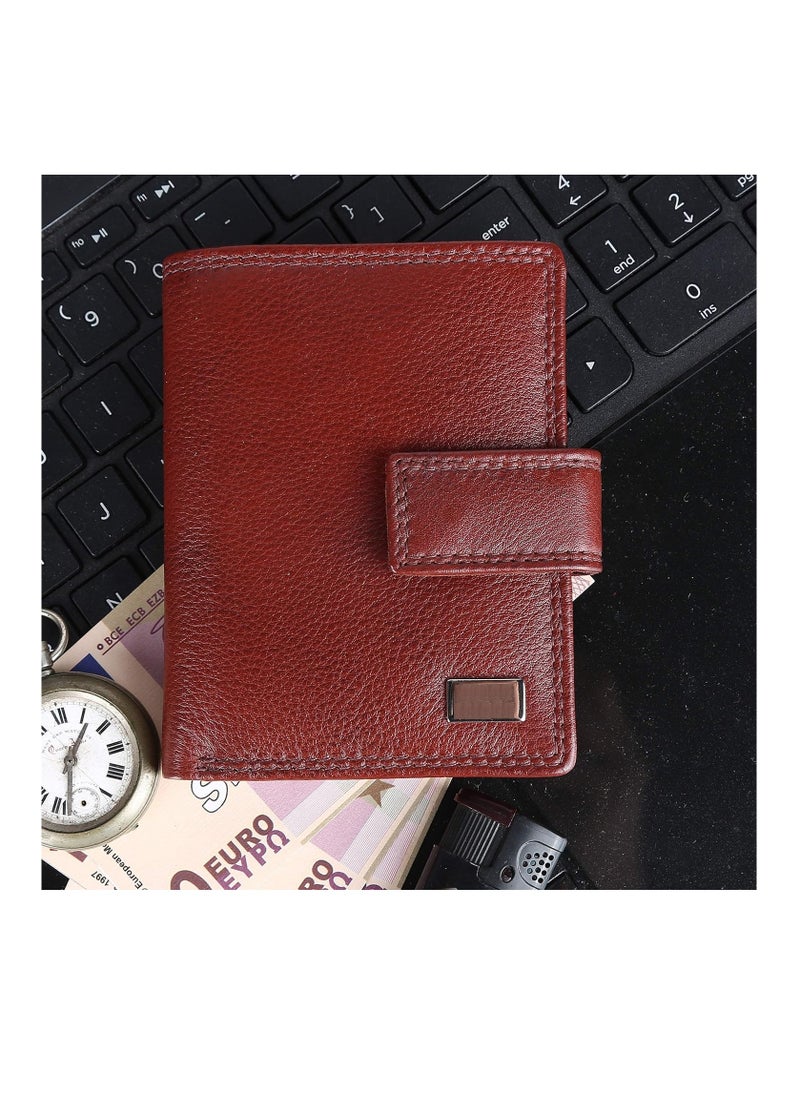ALLKING - leather Men Wallet with Loop Closure - Image 1