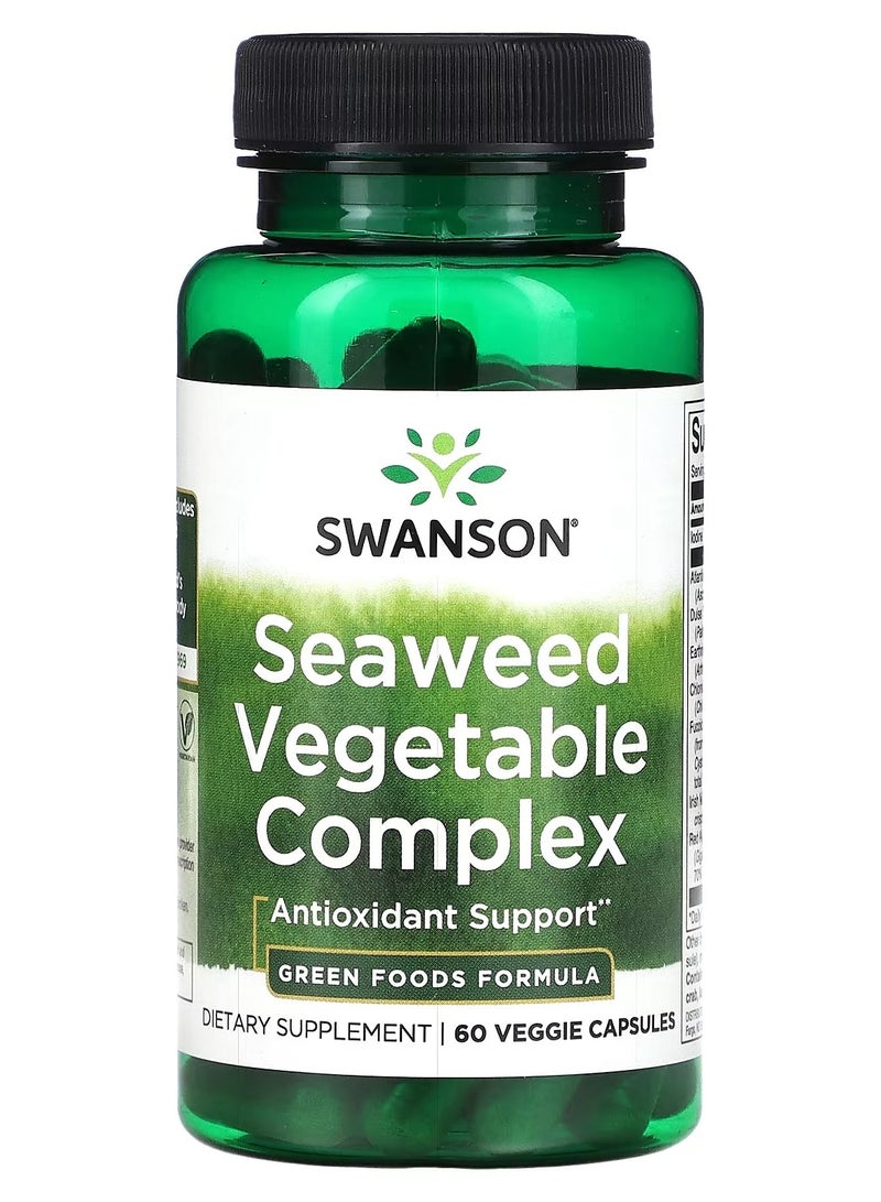 سوانسون، مجمع الأعشاب البحرية والخضروات، 60 كبسولة نباتية