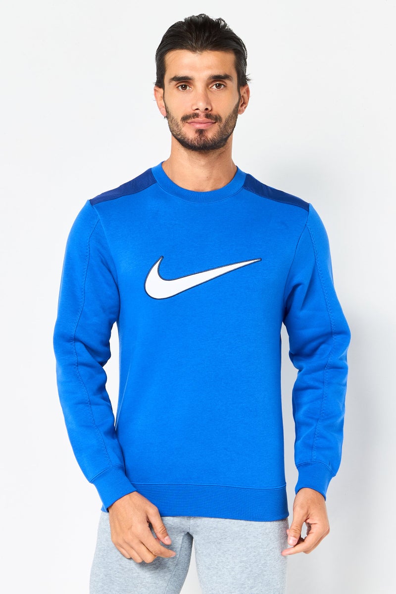 Nike Men Sportswear Fit Long Sleeve Outdoor Sweatshirt, Royal Blue - Image 1