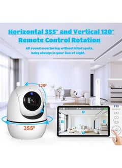 LOVNOV Baby Monitor with Camera and Audio, 720P Secure Wi-Fi Video Camera, Breathing Motion Tracker, 2-Way Audio, Night Vision, Remote Pan-Tilt-Zoom, 300m  - Image 4