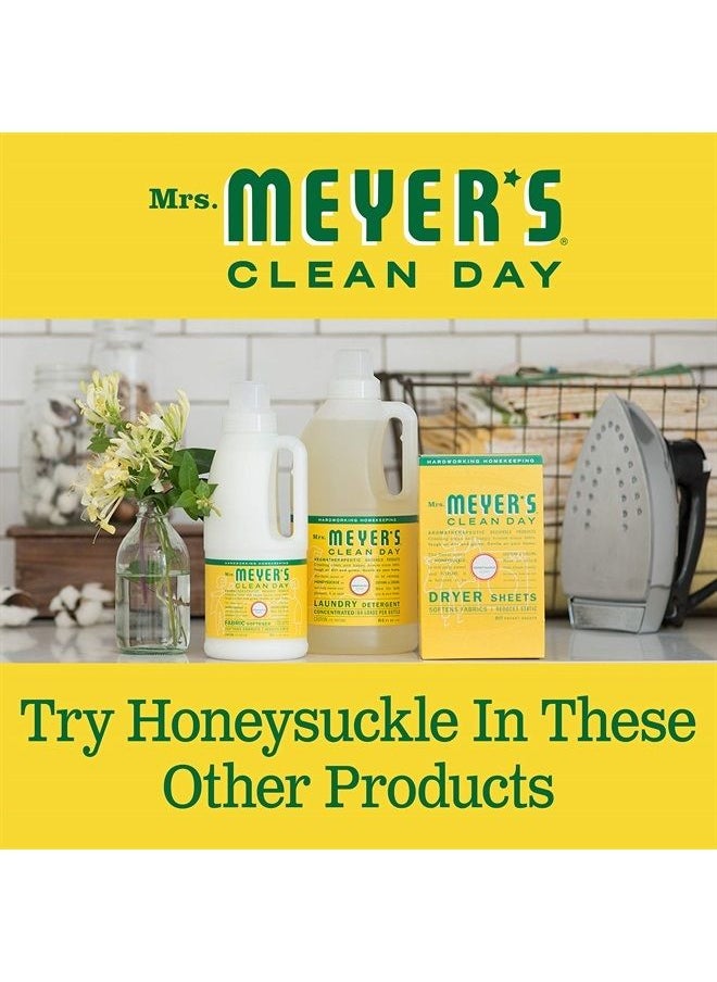 Mrs. Meyer's Clean Day - Mrs. Meyer's Hand Lotion for Dry Hands, Non-Greasy Moisturizer Made with Essential Oils, Honeysuckle, 12 oz - Image 1