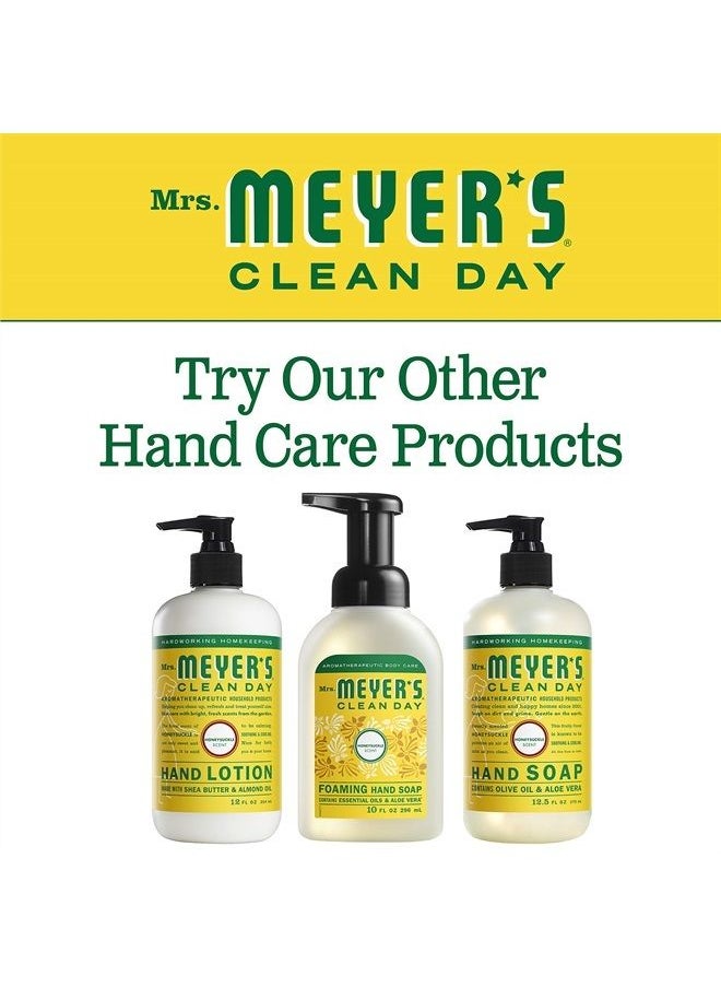Mrs. Meyer's Clean Day Mrs. Meyer's Hand Lotion for Dry Hands, Non-Greasy Moisturizer Made with Essential Oils, Honeysuckle, 12 oz  - Image 5
