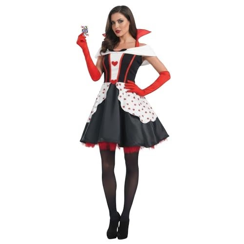 fun shack Queen of Hearts Costume for Women, Red Queen Outfit, Heart Costume for Adults, Womens Halloween Costumes, XXX-Large - Image 1