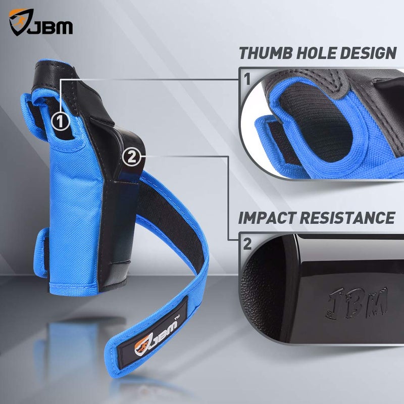 JBM Adult & Kids Knee Pads Elbow Pads and Wrist Guards for Inline Skating, Roller Skating, Skateboarding, Scootering  Small (3-11 years) Blue - Image 4