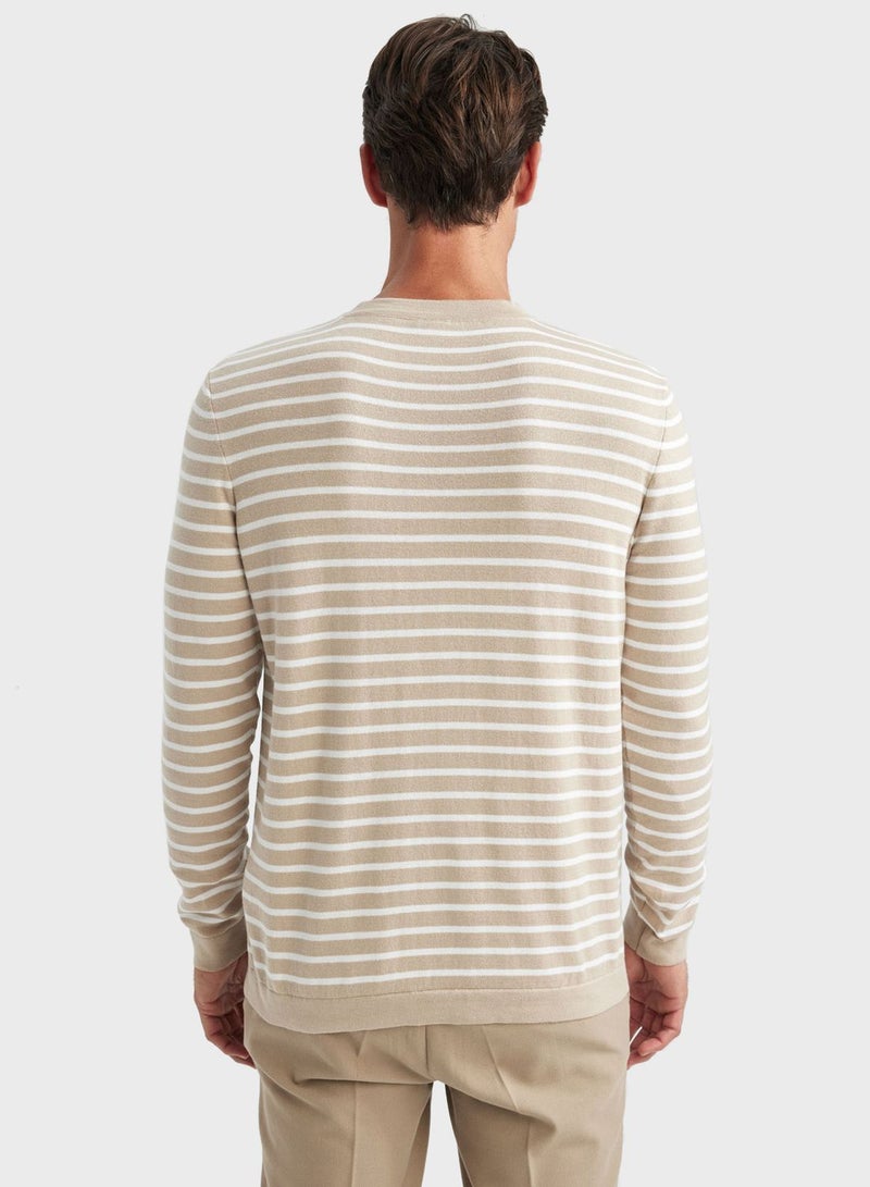 DeFacto Striped Knitted Sweater - Image 2