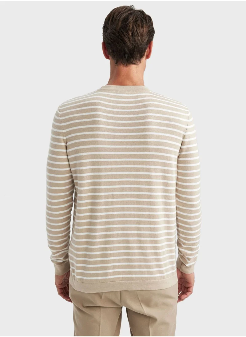 DeFacto Striped Knitted Sweater