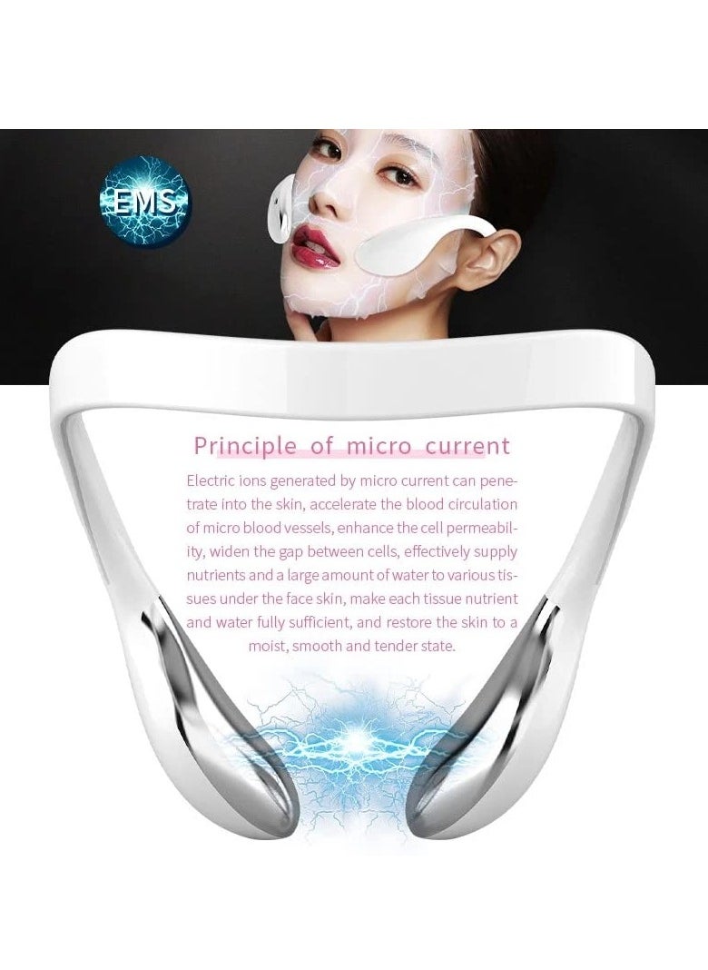 SYOSI - Electric V Face Lifting Machine, 3 Modes Microcurrent Facial Massager, Slimming and Firming Face Instrument to Reduce Double Chin, Intelligent Cellulite Massager for Women - Image 1