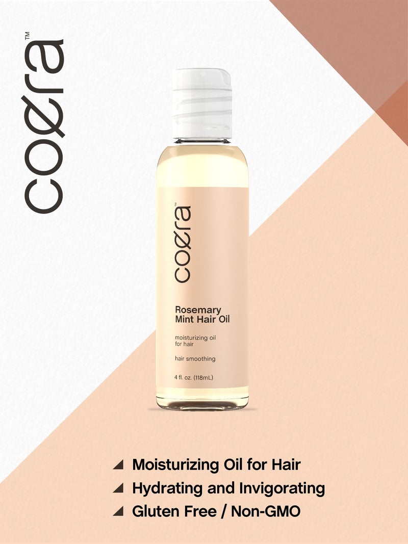 Coera Rosemary Mint Oil for Hair | 4 fl oz | Hydrating and Moisturizing | Free of Parabens, SLS, & Fragrances - Image 1