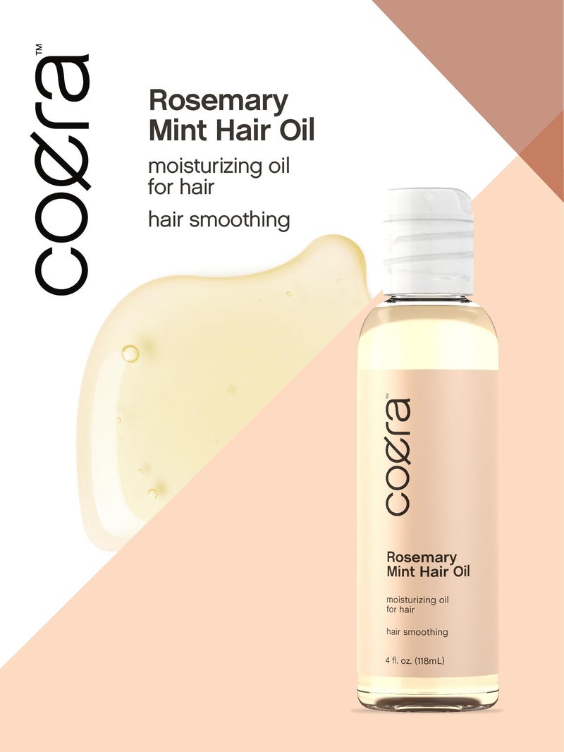 Coera Rosemary Mint Oil for Hair | 4 fl oz | Hydrating and Moisturizing | Free of Parabens, SLS, & Fragrances - Image 3