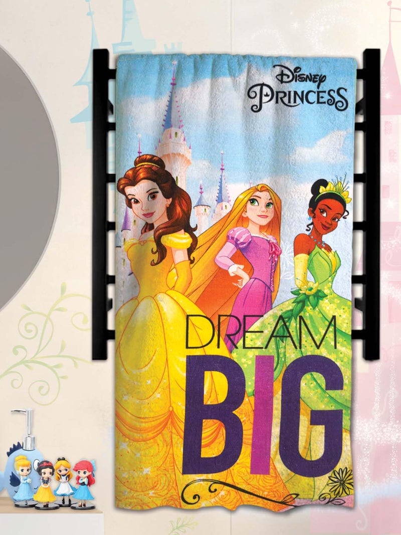 Athom Living Disney Princess Be The Hero of Your Story Disney Princess Kids Cotton Bath Soft Towel for Kids, 60 x 120cm, 350GSM. - Image 2