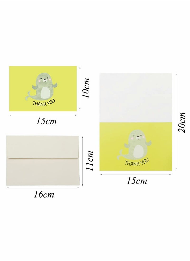 Generic - 24 Pack Kids Thank You Cards with Envelopes and Stickers - Perfect for Parties, Birthdays, and Special Occasions! - Image 1
