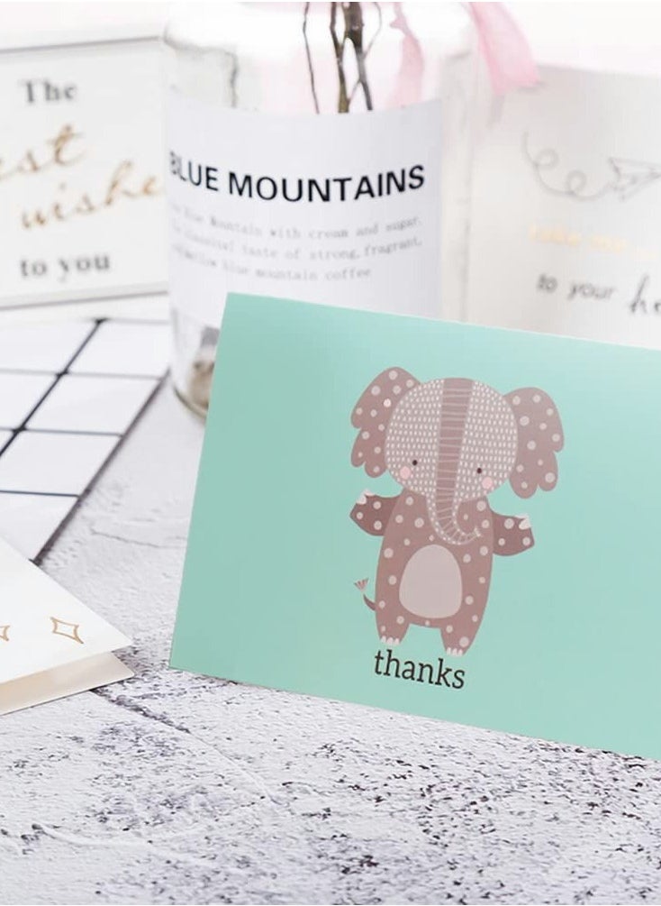 Generic - 24 Pack Kids Thank You Cards with Envelopes and Stickers - Perfect for Parties, Birthdays, and Special Occasions! - Image 1