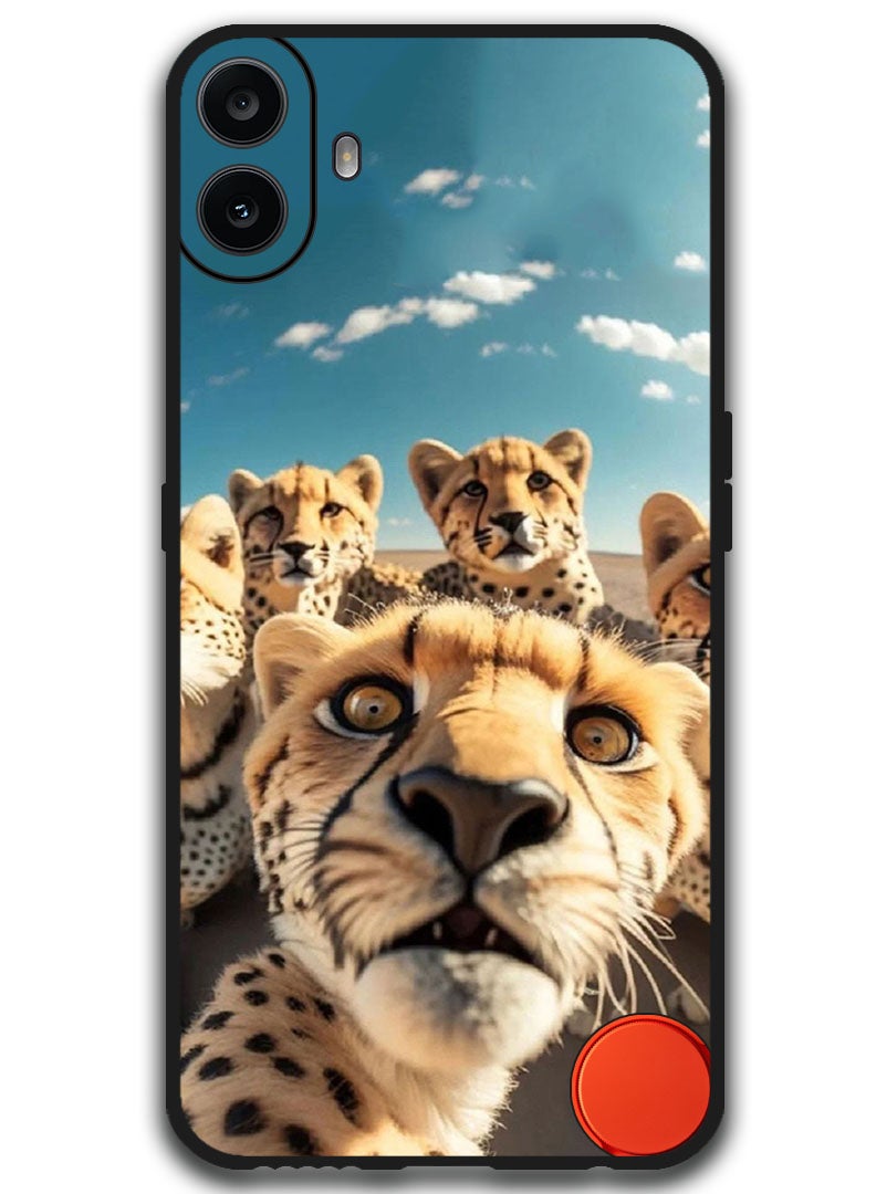 Protective Case Anti Scratch Shock Proof Bumper Cover For Nothing CMF Phone 1 Leopard Selfie