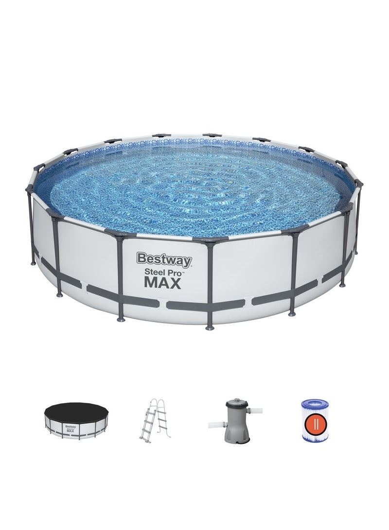 بست واي حمام سباحة ضخم كامل مع مضخة تصفية 457x107 سم - 56488 - Image 2