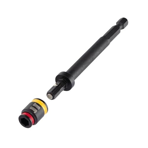 Malco C-RHEX 1/4",5/16",3/8", 6mm, 8mm, 10mm Magnetic Hex Driver, 4" Length, 4 Piece Set, Cleanable, Reversible SAE and Metric Flip Sockets, Impact Hex Chuck Driver (MALCOMBO2) - Image 3