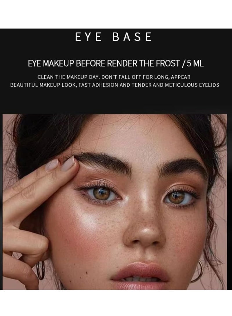 pudaier HD Eyeshadow Makeup ye Primer Eye Base Cream Long Lasting Eyelid Primer Waterproof Liquid Eyeshadow Base Primer Eye Makeup Durable Moisturizing Primer Concealer White 01 - Image 3