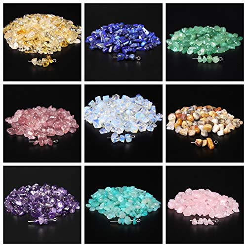 Cmidy Natural Chip Stone Beads Tiger Eye 5-8mm About 400 Pieces Irregular Gemstones Healing Crystal Loose Rocks Bead Hole Drilled DIY for Bracelet Jewelry Making Crafting (5-8mm, Tiger Eye) - Image 5