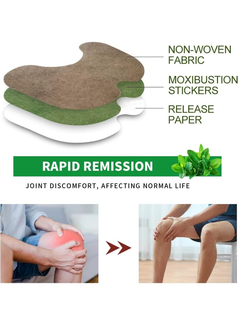Sefudun Knee Relief Patch, Wormwood Pain Relief Plasters, Knee Relief Patches Kit Quick Relief of Pains for Knee,Waist, Back, Neck, Shoulder, Joints Pain 36 Patches - Image 2