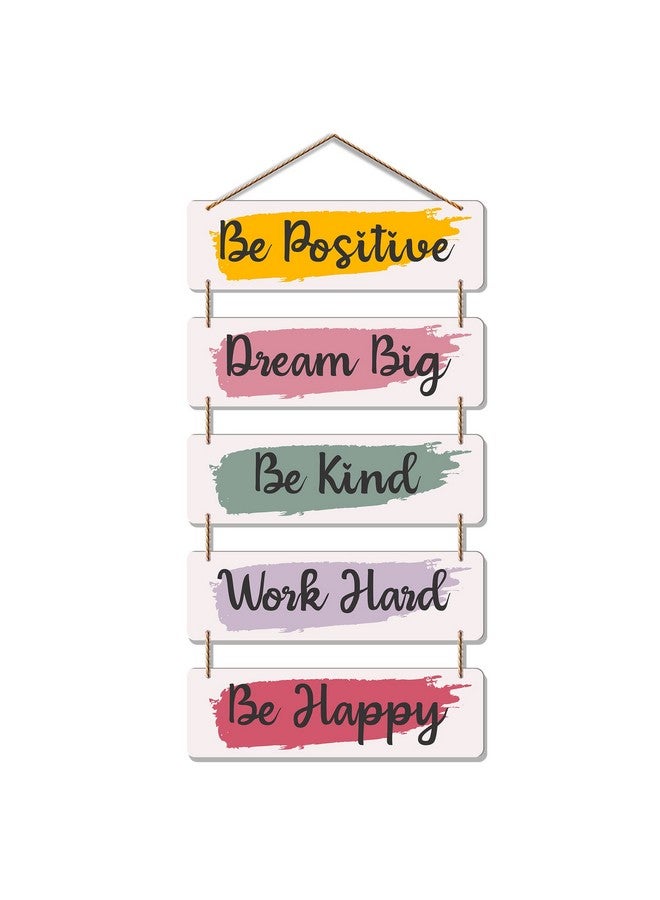 Artvibes Welcome Home Quote Decorative Wall Art MDF Wooden Wall Hanger for Living Room | Bedroom | Gifts | Decorative Items for Home | Artworks Wall Hangings Ornaments (WH_6206N) (Multi 6) - Image 1