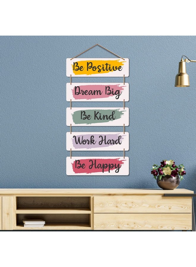 Artvibes Welcome Home Quote Decorative Wall Art MDF Wooden Wall Hanger for Living Room | Bedroom | Gifts | Decorative Items for Home | Artworks Wall Hangings Ornaments (WH_6206N) (Multi 6) - Image 2